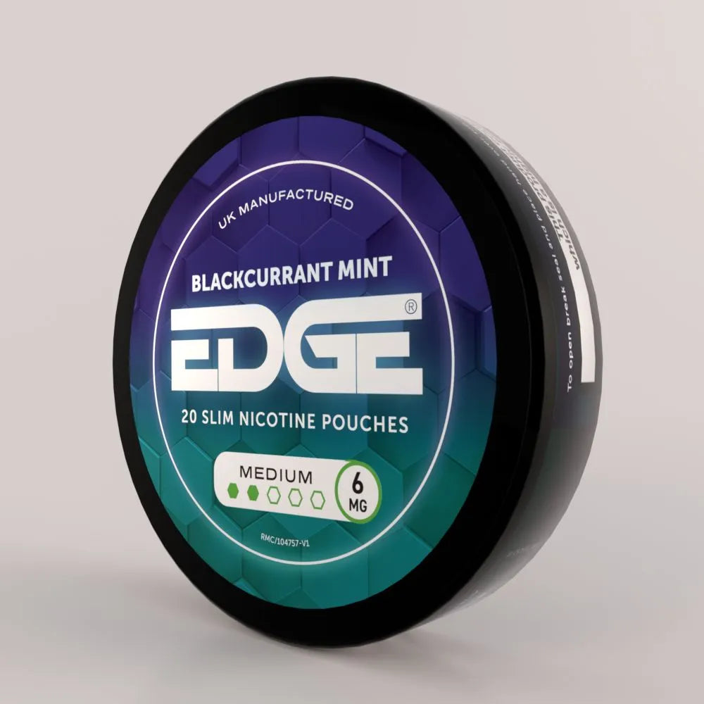 EDGE Nicotine Pouches - Blackcurrant Mint (Pack Of 5)