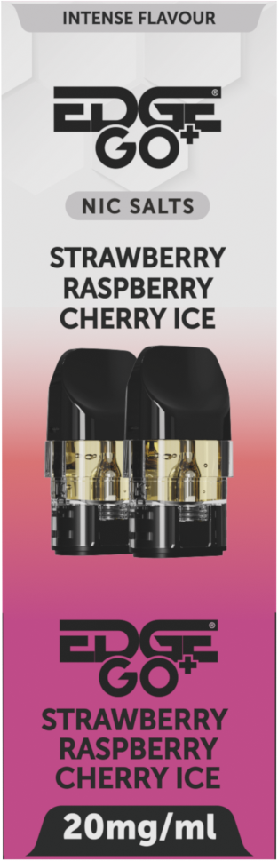 EDGE GO+ Prefilled Pod 2 Pack SRP - Strawberry Raspberry Cherry (Pack of 5)
