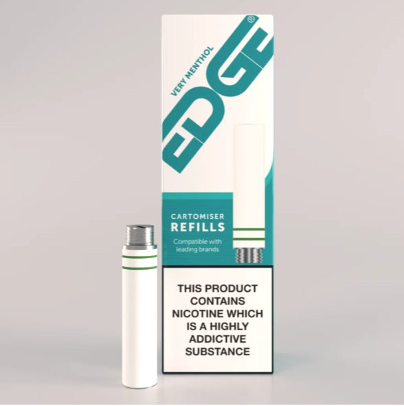 EDGE Cartomiser Refill Very Menthol  Flavour UK Made 